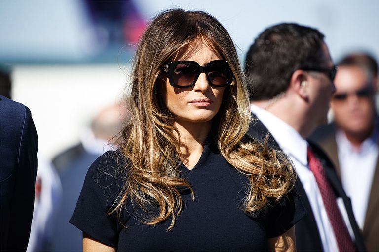 Melania Dark boobs pop out on slingshot meghan trainer naked